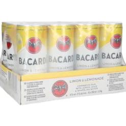 Bacardi Limon & Lemonade tray 12 x 25 cl