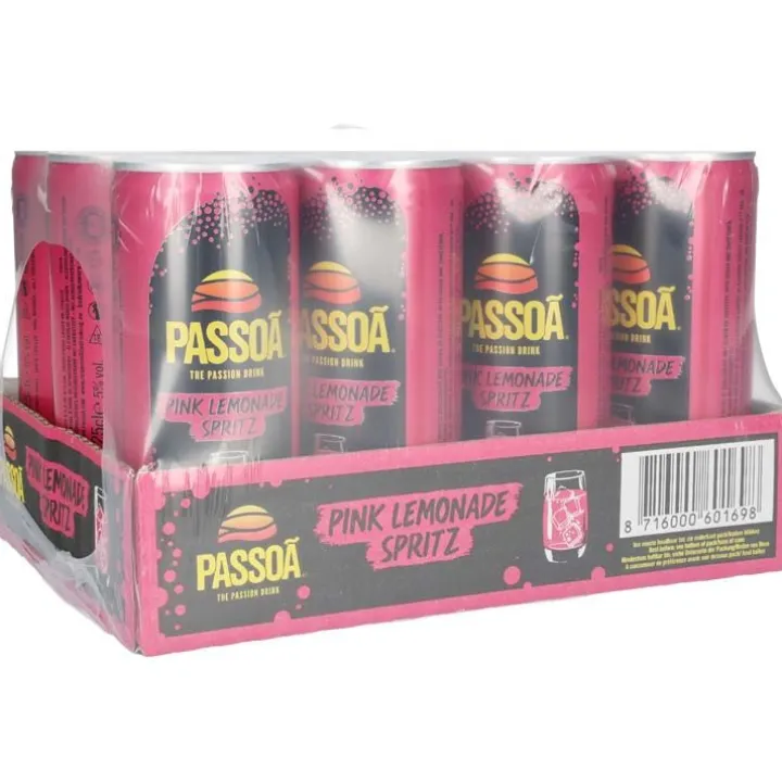 Passoa Pink Lemonade Spritz tray 12 x 25 cl