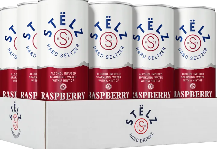 Stëlz Hard Seltzer Raspberry tray 12 x 25 cl